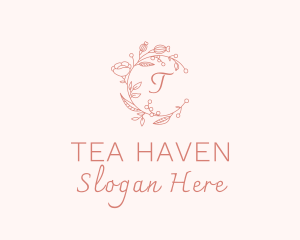 Spa Floral Wreath logo design