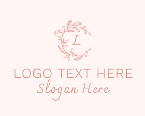 Spa Floral Wreath Logo