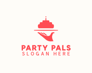 Birthday - Birthday Cake Waiter logo design