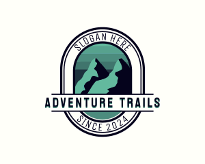 Mountain Peak Hiking logo design