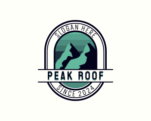 Mountain Peak Hiking logo design