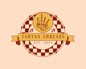 Tartan - Scottish Musical Bagpipe logo design