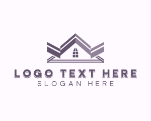 Roofing - House Roof Construction logo design