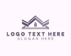 Roof - House Roof Construction logo design