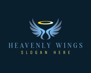 Halo Angel Wings logo design