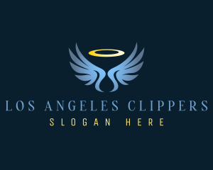 Halo Angel Wings logo design