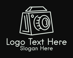 White - Minimalist Box Camera logo design