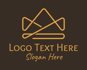 Elegant - Gold Crown Jewelry logo design