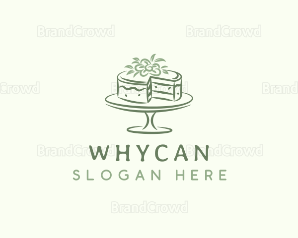 Floral Dessert Cake Logo