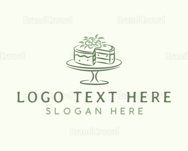 Floral Dessert Cake Logo