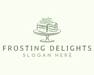 Frosting - Floral Dessert Cake logo design