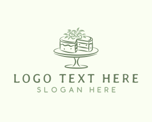 Birthday - Floral Dessert Cake logo design
