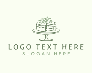 Floral Dessert Cake Logo