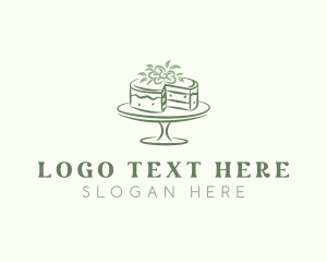 Confectionery - Floral Dessert Cake logo design