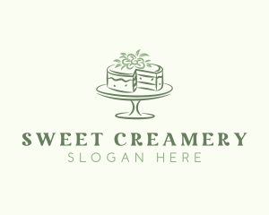 Floral Dessert Cake logo design