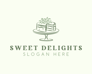 Floral Dessert Cake logo design