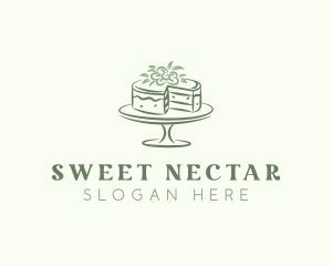 Floral Dessert Cake logo design