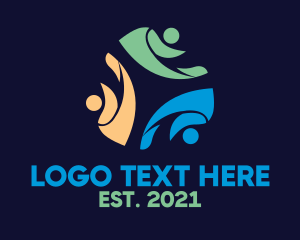 Group - People Leaf Community logo design