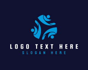 Human Resources - People Leaf Community logo design