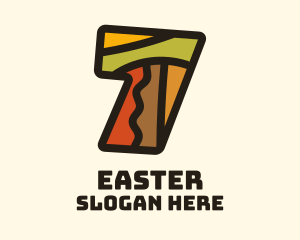 Fun - Colorful Number 7 logo design