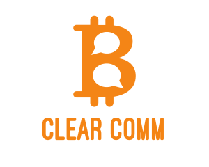Message - Bitcoin Chat Messaging logo design