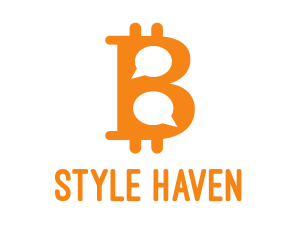 Pay - Bitcoin Chat Messaging logo design