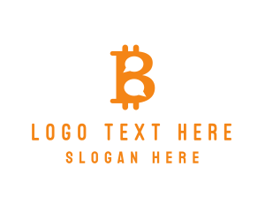 Messaging - Bitcoin Chat Messaging logo design