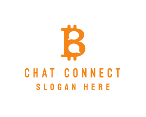 Messaging - Bitcoin Chat Messaging logo design