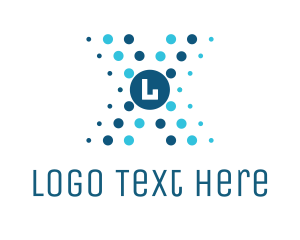 Information - Futuristic Tech Lettermark logo design