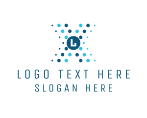 Dots - Futuristic Tech Business logo design