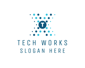 Futuristic Tech Business logo design