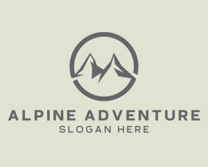 Alpine - Mountain Alpine Summit logo design