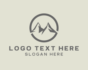 Crypto - Mountain Alpine Summit logo design