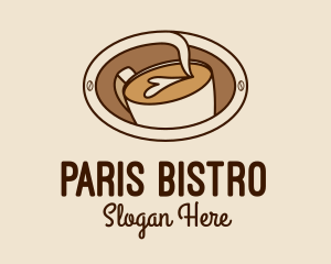 Latte Coffee Art  logo design