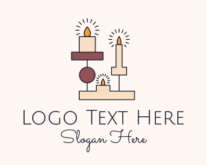 Boho - Religious Boho Candle logo design