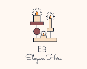 Memorial - Religious Boho Candle logo design