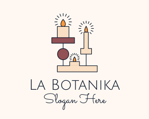 Bohemian - Religious Boho Candle logo design