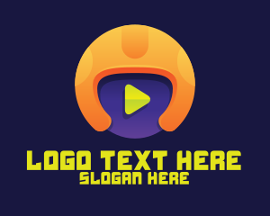 Youtube Vlogger - Sports Video Player logo design