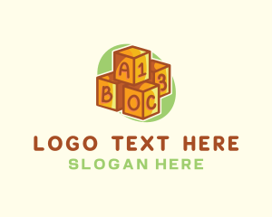 Abc - Preschool Toy Block logo design