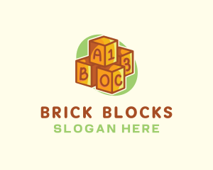 Blocks - Preschool Toy Block logo design