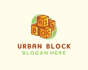 Block - Preschool Toy Block logo design