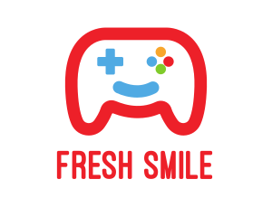 Smile Game Controller logo design