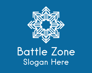 Snowflake Pattern Outline  Logo