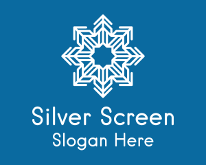 Snowflake Pattern Outline  Logo