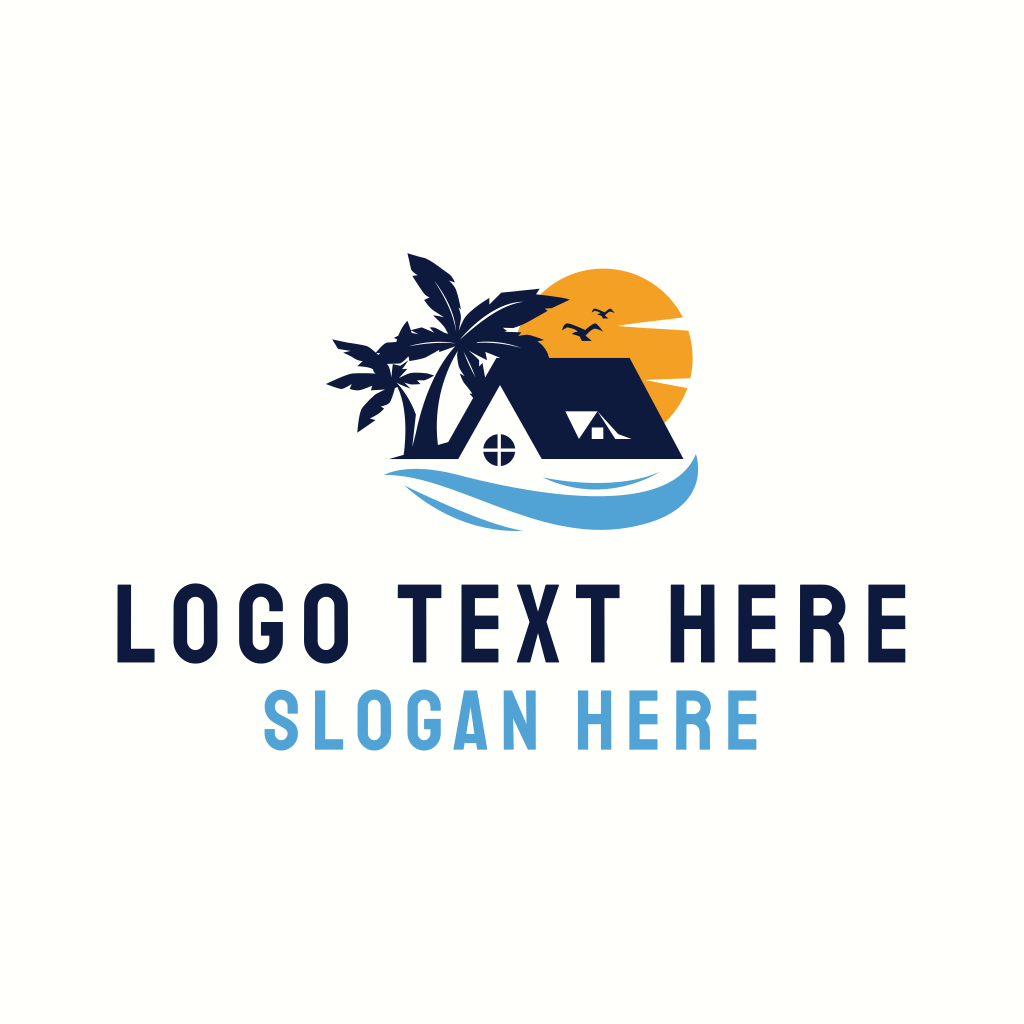 Tropical Beach House Logo | BrandCrowd Logo Maker