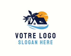 Property Developer - Tropical Beach House logo design