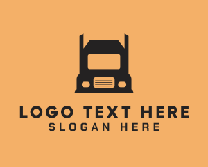 Truck - Cargo Freight Trucker logo design