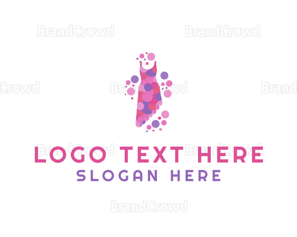 Pink Fashion Dress Logo