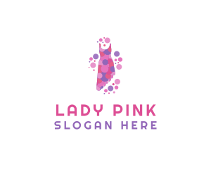 Pink Fashion Dress logo design