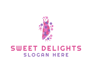 Pink Fashion Dress logo design